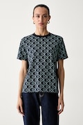 Calvin Klein Jeans t-shirt γυναικείο βαμβακερό σκούρο μπλε LV047G811G