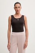 Guess top ženski z bombažem OLYMPE rjav V6YP09 K4312