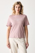 Guess t-shirt γυναικείο βαμβακερό AGENA ροζ V6YI05 K4272