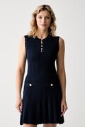 Guess top da donna con viscosa CARMEN blu navy W6YR24 Z0970