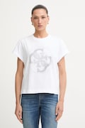 Guess t-shirt γυναικείο βαμβακερό λευκό W6YI18 K4331