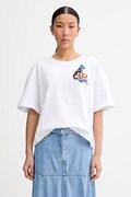 MUNTHE t-shirt γυναικείο βαμβακερό NURI λευκό 262110726267