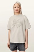 AllSaints kratka majica ženska bombažna INSIGNIA siva W125JE