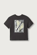Converse T-shirt παιδικό βαμβακερό μαύρο 4CJ027