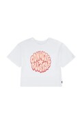 Converse T-shirt dziecięcy z bawełną biały 4CJ018