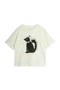 Mini Rodini T-shirt dziecięcy bawełniany Skunk biały 26720112