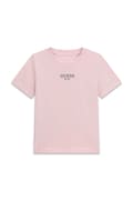 Guess T-shirt dziecięcy bawełniany różowy J6YI44 K7391