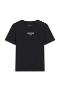 Guess T-shirt dziecięcy bawełniany czarny J6YI44 K7391