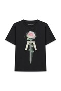 Guess T-shirt dziecięcy bawełniany czarny J6BI33 K5847