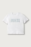 Guess T-shirt dziecięcy bawełniany biały J6BI20 K5817