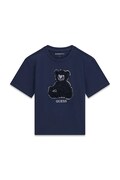 Guess T-shirt dziecięcy bawełniany granatowy J6BI20 K5817