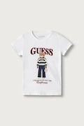 Guess T-shirt dziecięcy bawełniany z elastanem biały J6BI11 K5790