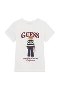 Guess T-shirt dziecięcy bawełniany z elastanem biały J6BI11 K5790