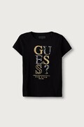 Guess T-shirt dziecięcy bawełniany z elastanem czarny J6BI01 K5769