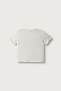 Elisabetta Franchi T-shirt dziecięcy bawełniany z elastanem biały EFTS265.C.JE018