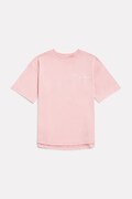 New Balance T-shirt dziecięcy bawełniany różowy YT62J1FR