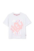 HUGO T-shirt dziecięcy bawełniany biały G01264