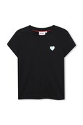 HUGO T-shirt dziecięcy bawełniany czarny G01259