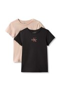 Calvin Klein Jeans T-shirt dziecięcy bawełniany 2-pack różowy LVCKFJA36G