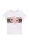 Guess T-shirt dziecięcy bawełniany z elastanem biały K6YI06 K3670