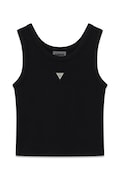 Guess T-shirt dziecięcy z modalem czarny J6YP03 K5191