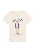 Guess T-shirt dziecięcy bawełniany z elastanem różowy J6YI08 K3710