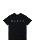 Marni T-shirt dziecięcy bawełniany czarny M002MV