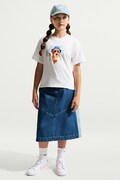 Nike T-shirt dziecięcy bawełniany Nike Sportswear biały IO2194