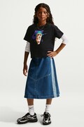 Nike T-shirt dziecięcy bawełniany Nike Sportswear czarny IO2194