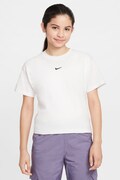 Nike T-shirt dziecięcy bawełniany Nike Sportswear Essential biały FZ5559