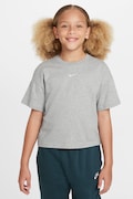 Nike T-shirt dziecięcy bawełniany Nike Sportswear Essential szary FZ5559