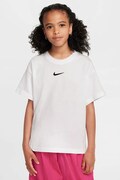 Nike T-shirt dziecięcy bawełniany Nike Sportswear Essential biały FZ5539