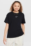 Nike T-shirt dziecięcy bawełniany Nike Sportswear Essential czarny FZ5539