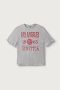 United Colors of Benetton T-shirt dziecięcy bawełniany szary 3I1XC10UE
