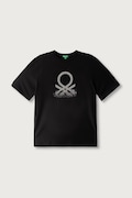 United Colors of Benetton T-shirt dziecięcy bawełniany czarny 3I1XC10UE