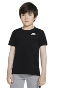 Nike T-shirt dziecięcy z bawełną czarny 8UC545