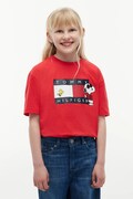 Tommy Hilfiger T-shirt dziecięcy bawełniany x Peanuts czerwony KS0KS00766