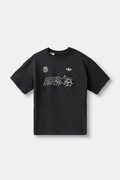 adidas Originals tricou pentru copii din bumbac LOGO PLAY negru LH4731