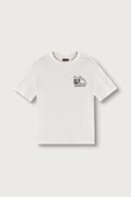 Napapijri T-shirt dziecięcy bawełniany S-ACADIA SS beżowy NP0A8B3JN1A1