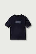 Napapijri T-shirt dziecięcy bawełniany S-NEW BOX LOGO SS granatowy NP0A4IFY1761