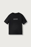 Napapijri T-shirt dziecięcy bawełniany S-NEW BOX LOGO SS granatowy NP0A4IFY9411