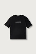 Napapijri T-shirt dziecięcy bawełniany S-NEW BOX LOGO SS granatowy NP0A4IFY9411