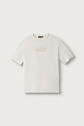 Napapijri T-shirt dziecięcy bawełniany S-NEW BOX LOGO SS beżowy NP0A4IFYN1A1