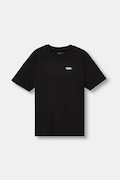 Vans T-shirt dziecięcy bawełniany Left Ches czarny VN000W9UBLK1