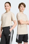 adidas T-shirt dziecięcy bawełniany beżowy KT3362