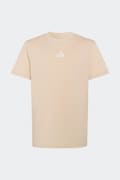 adidas T-shirt dziecięcy bawełniany beżowy KR1540