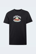 adidas T-shirt dziecięcy bawełniany czarny KE1613