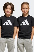 adidas t-shirt παιδικό βαμβακερό μαύρο JE1379