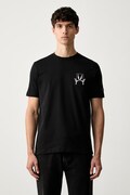 Iceberg T-shirt męski bawełniany czarny F010 627A