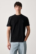 Iceberg T-shirt męski bawełniany czarny F041 6325